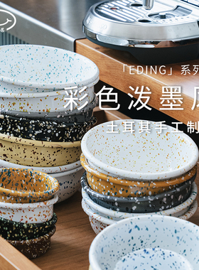 韩国进口Eding搪瓷泼墨早餐碗沙拉水果酸奶大碗ins露营珐琅餐具女