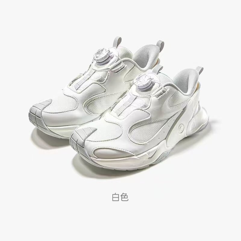 基诺浦2025秋中童儿童运动机能学生篮球鞋透气网面运动鞋GD003