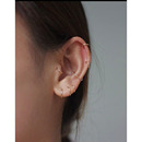 14K包金925银 洗澡睡觉免摘耳环 极简迷你小圆圈耳钉耳圈欧美简约