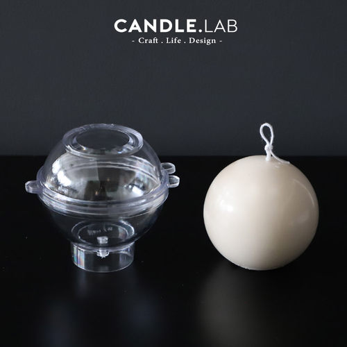圆球透明diy香薰蜡烛pc塑料模具