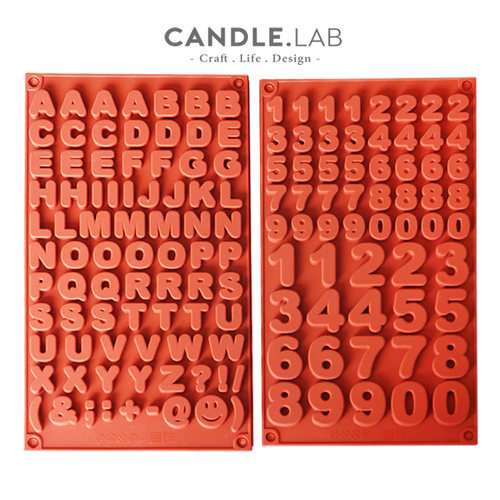 数字字母DIY蜡烛石膏模具