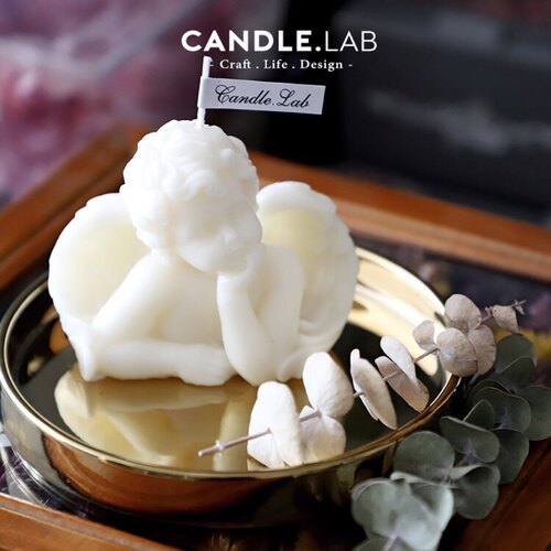 天使diy香薰蜡烛石膏硅胶模具