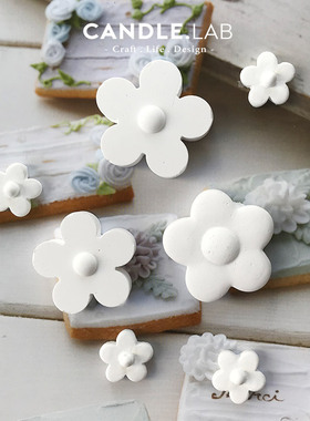 CANDLE.LAB | 五瓣小花DIY香薰石膏蜡烛扩香石手工硅胶模具M1