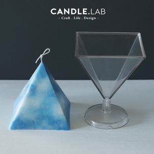 蜡烛用三角金字塔立体PC模具透明硬质塑料模具 CANDLE.LAB
