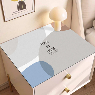 卧室床头柜桌垫北欧风格 防水防油桌面保护垫可自由裁剪桌布小尺寸