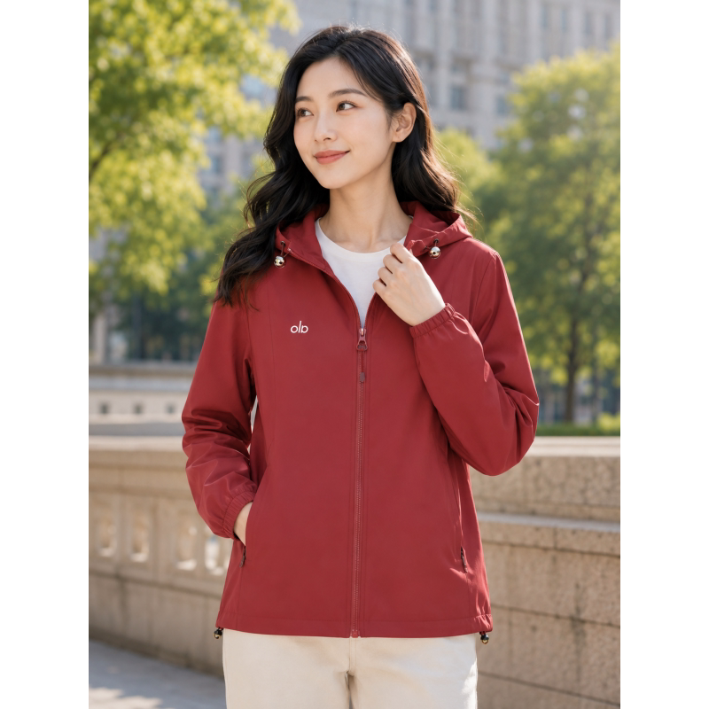 连帽三合一防风冲锋衣女早秋新款