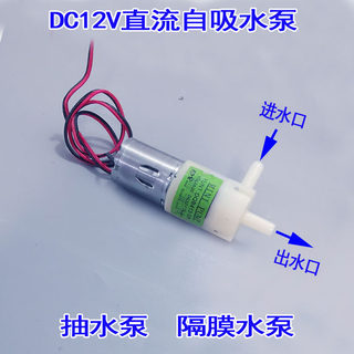 12V自吸小水泵 大流量抽水泵 直流隔膜泵 负压自吸泵