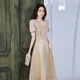 晚礼服裙女2026新款 轻奢小众高端平时可穿敬酒服香槟色订婚连衣裙