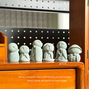 饰微观造景工位解压桌面摆件礼物 小地藏」创意装 「接地气 有福气