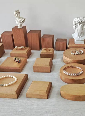 diy榉木胸像方块手工椭圆形底座