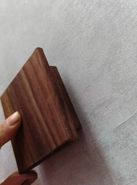 黑胡桃木质抽屉橱柜门把手