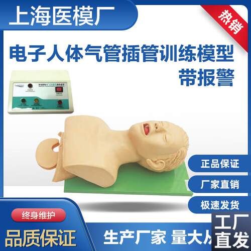 气管插管练习训练模q型人体气管插管训练模型5S带报警型