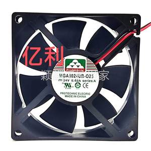 颖麟Protechnic永立 MGA0824UB-O25 8025 24V 0.48A直流风扇风机