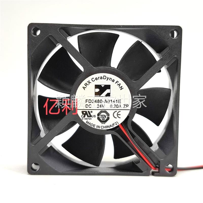 颖麟ARX CeraDyna FAN FD2480-A0141E 24V 0.2A 8025 8CM变频器风-封面