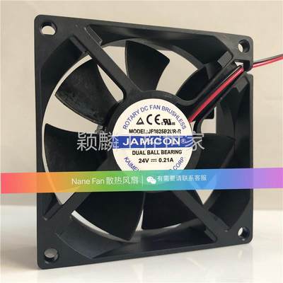 颖麟全新JAMICON JF0825B2UR-R 8025 24V 0.21A 8CM变频器散热风