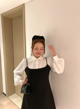 慧芝huizhi HZ792气质套装 定制款 可爱气质微胖显瘦衬衣套装