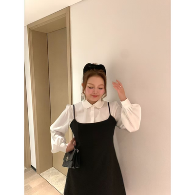 慧芝huizhi HZ792气质套装 定制款 可爱气质微胖显瘦衬衣套装