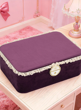 Sofis高档精致丝绒珍珠首饰盒新款首饰收纳盒轻奢礼物项链戒指盒