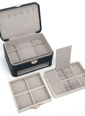 Sofis首饰盒首饰收纳盒饰品盒耳饰项链耳钉高档公主可爱创意项链