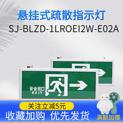 三雄极光08款悬挂式消防应急安全出口疏散指示灯带蓄电池无走向右