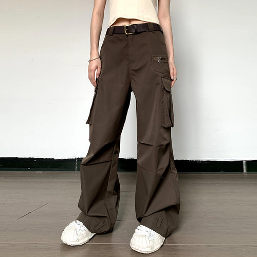 高腰休闲宽松休闲长裤子