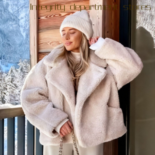 stand loose collar cotton 秋冬翻领毛 Casual jacket爆款 coat