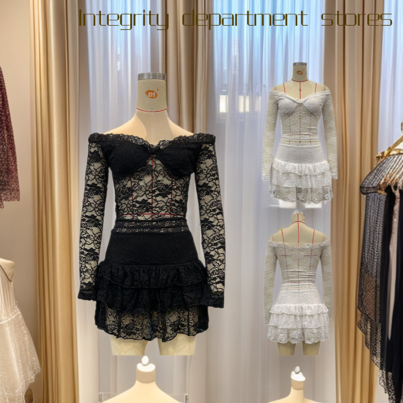 Sexystraplesslaceupvestmeshdre