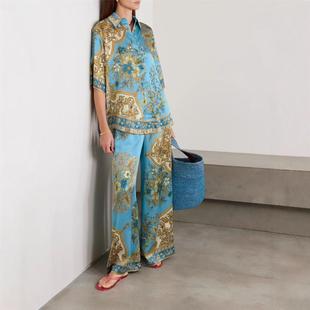 vacation casual lace Sexy shirt camisole dress花 printed