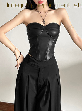 Sexy lace patchwork slim fit dress风冬季肩带袖紧身设计黑色皮