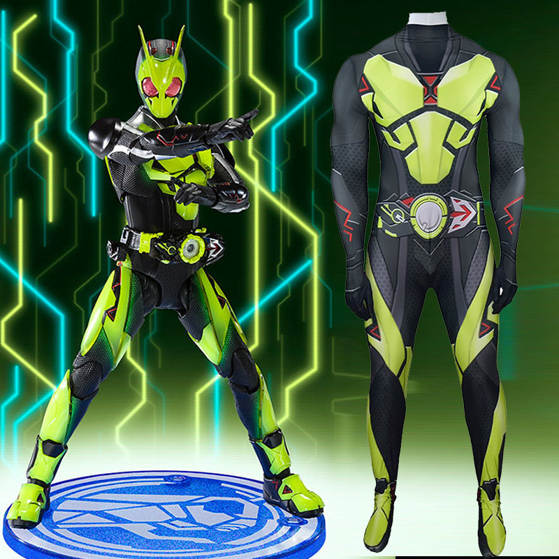 one 高跃蝗虫蒙面超人紧身衣cos男大人连体衣儿童