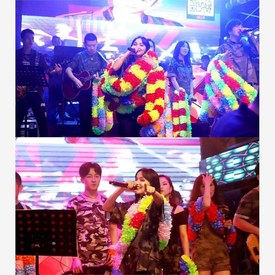 酒吧夜场开业花环演艺特超密厚大表演出颁奖草裙舞花场演出舞台
