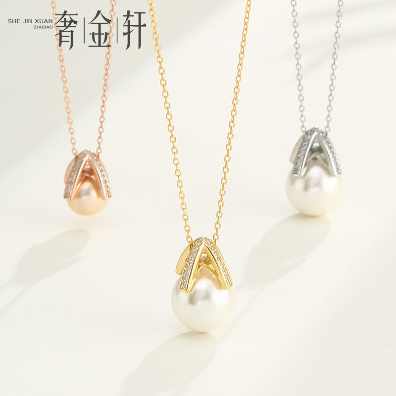 奢金轩女珍珠热巴款吊坠扣头配件图片