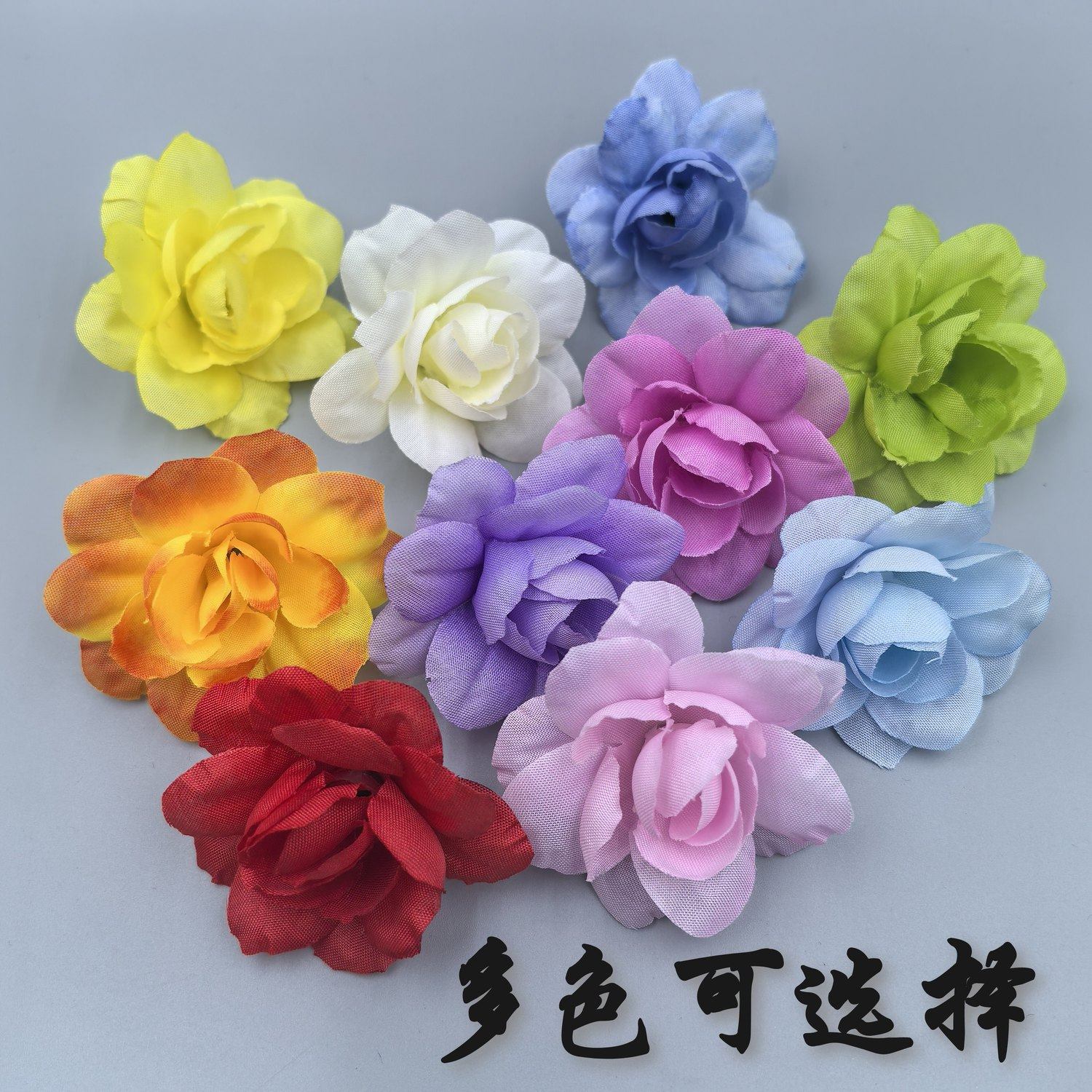 仿真栀子花手工花盘饰花草摆盘装饰酒店胶花假花意境刺身装饰点缀