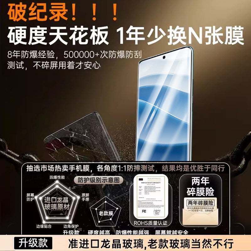德国青果老黄适用红米no防te14p3ro钢化膜note14pro+手机保护膜新i款redmnote13全屏覆 覆盖13pro高清note1pr