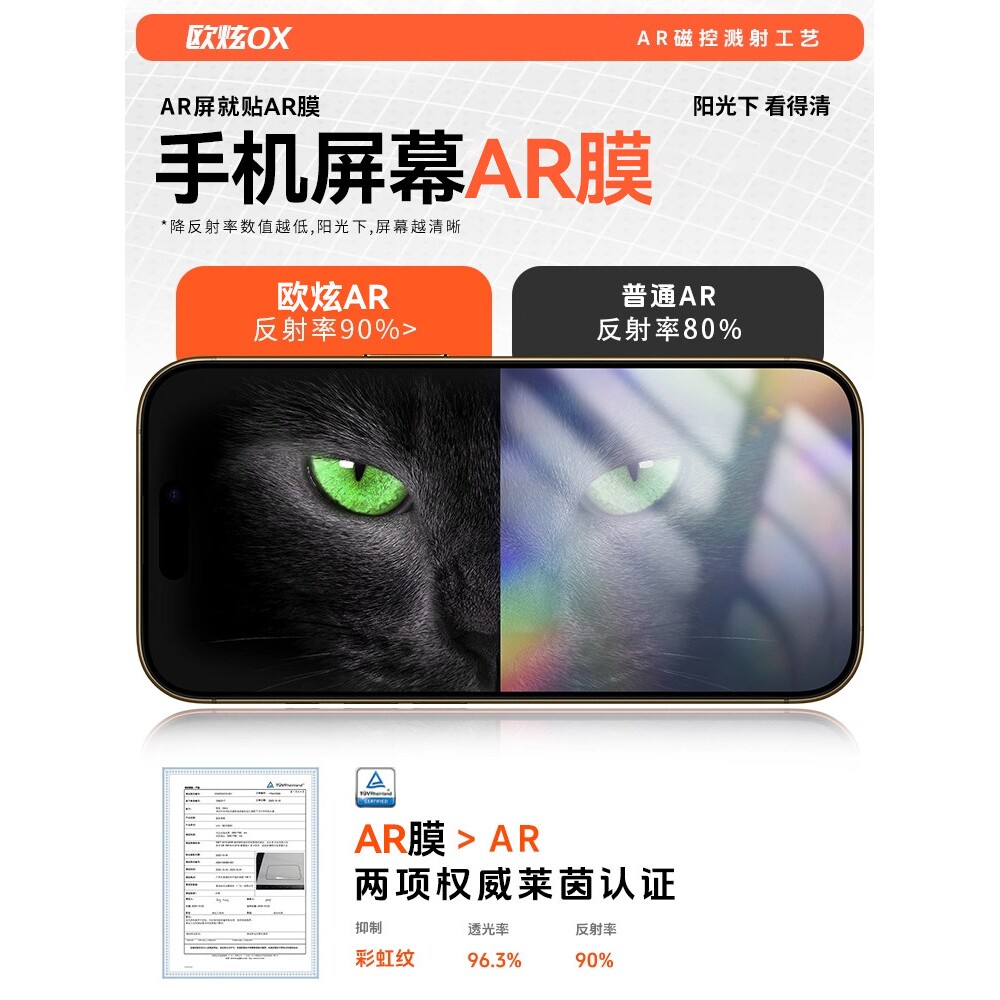 德国青果老黄【美国康宁无尘仓】适用荣耀Win钢化膜power2手机膜WINRT防窥500/400护眼GTPro秒honor保护GTAR