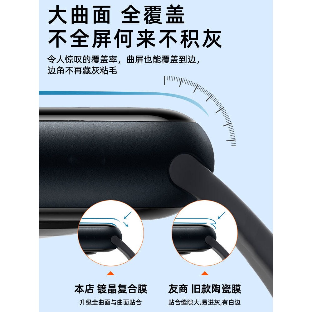 德国青果老黄适用华为荣耀手表5保护膜4Pro曲面陶瓷膜GS4/GS3水凝软膜9nfc版7/6Pro手环4智能运动手表por全