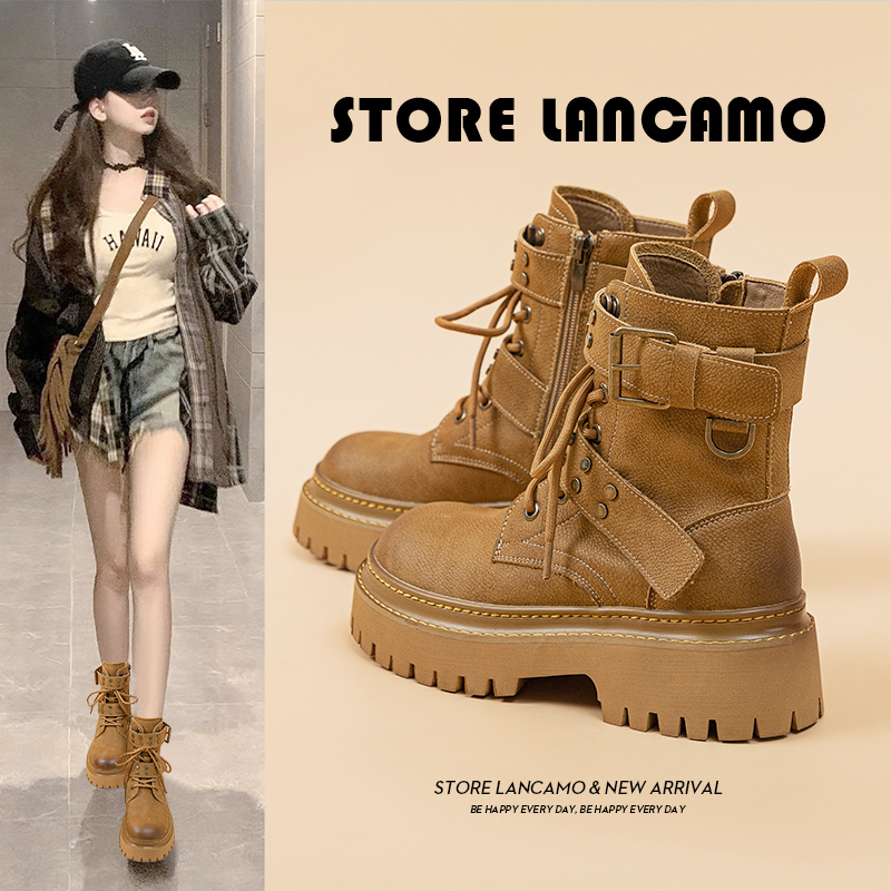 德国2025新款马丁靴女覆