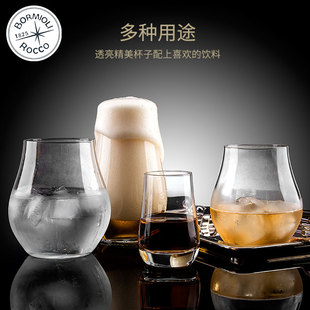 波米欧利意大利进口高档威士忌酒杯无铅水晶玻璃家用水杯果汁杯