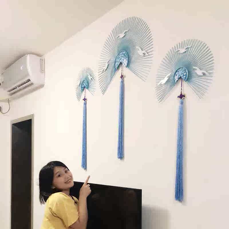 客厅挂件装饰扇子壁挂地中海铁艺墙饰餐厅墙面装饰品创意墙上挂饰|msdalam kategori Aksesori rumah, mural - dari Buy2taobao.com untuk memberikan perkhidmatan ejen Taobao profesional membeli