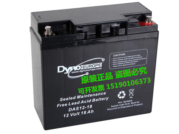 DYNOEUROPE蓄电池DAS12-18/12volt18AH直流屏 UPS 铅酸免维护电瓶