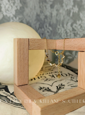 纯银镀金日常简约纤细手链女