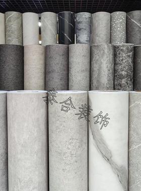 仿大理石纹贴纸水泥纹自粘墙纸波音软片灰色贴纸工业风装饰改色膜