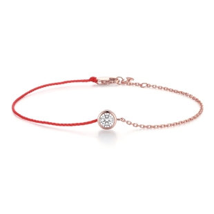 18K柘城培育钻石泡泡手链单钻超闪手饰气质简约高级感2025新款