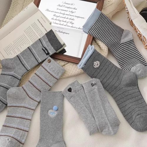 【下单立减50】秋冬新款袜子女百搭中筒袜网红爆款ins风外穿BW