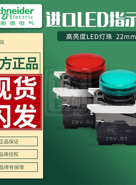 施耐德信号指示灯按钮开关XB4BVB1 XB4BVB3 XB4BVM4 XB4BVM5 ZBVB