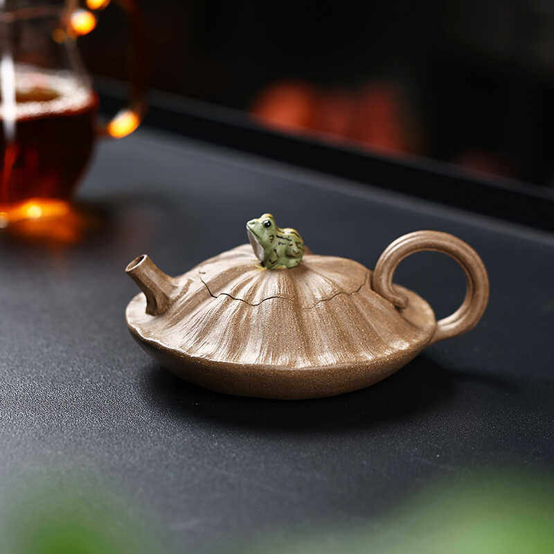 宜兴紫砂壶纯手工原矿老段泥莲蓬泡茶壶家用功夫茶具单人小品茗杯