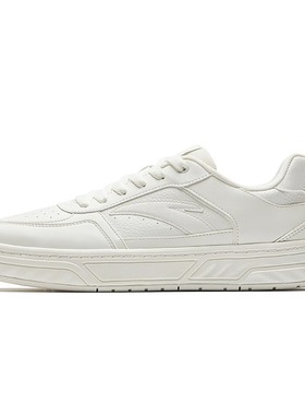 安踏百川丨经典低帮板鞋男鞋夏季新款透气小白鞋运动鞋112538010