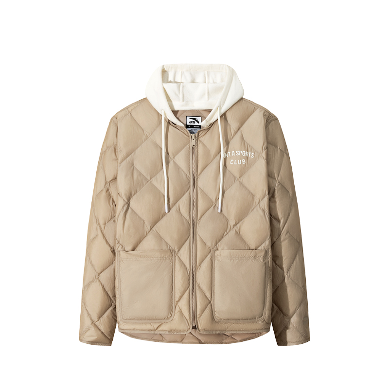 安踏轻薄短款羽绒服女士冬季新款保暖休闲棉服外套上衣162548905