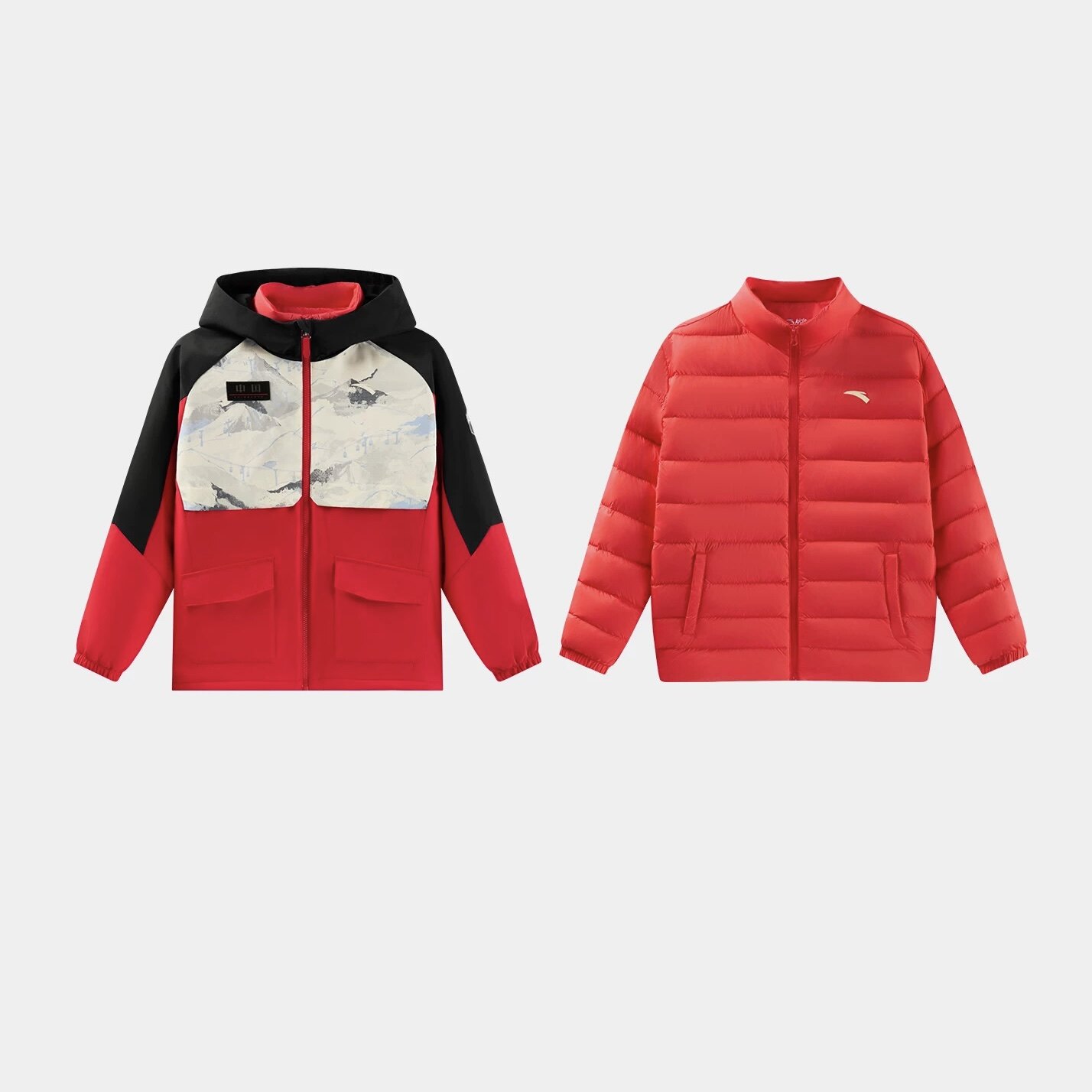 安踏儿童羽绒服专柜正品25年冬男小童晴雨甲两件套上衣 352549617