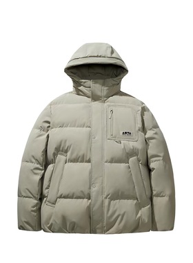 安踏户外系列2025年冬款男款连帽羽绒服保暖舒适外套172548909